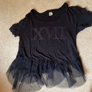 Free People ragged crop